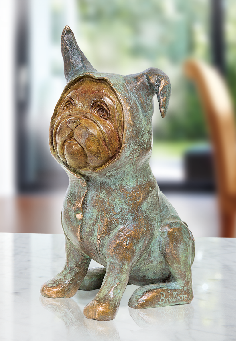 Bronzefigur Bébé Bull von Agnès Boulloche