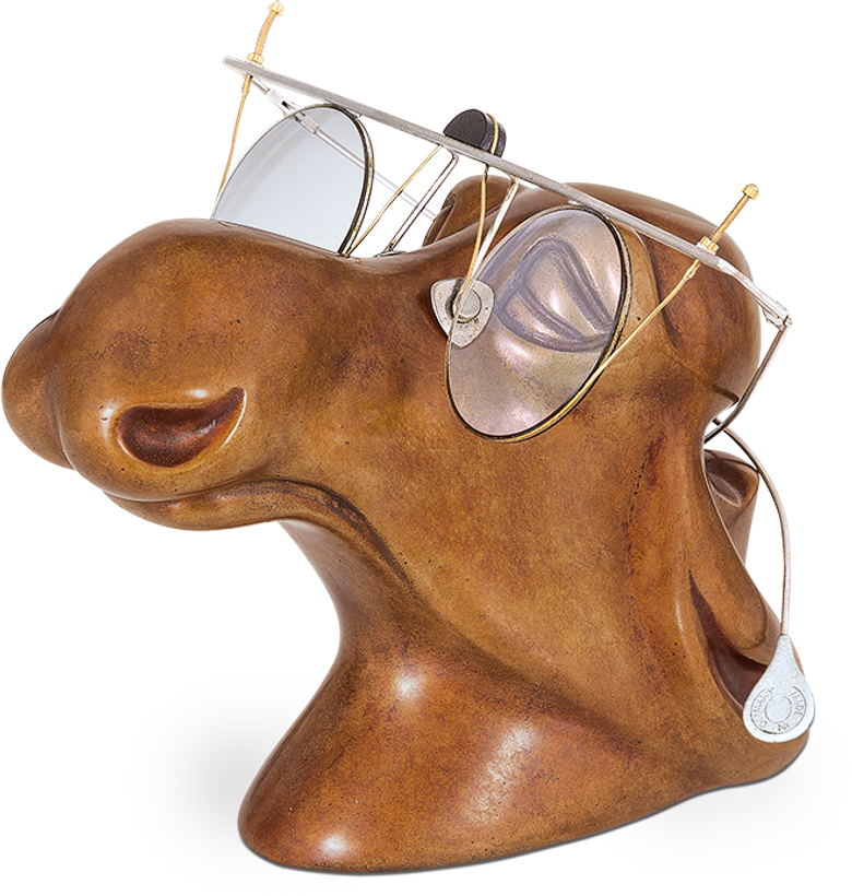 Bronzefigur Elchkuh von Jagna Weber