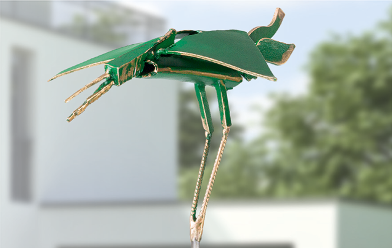 Bronzefigur Eiferer von Ulrich Barnickel - Gartenskulpturen 2017