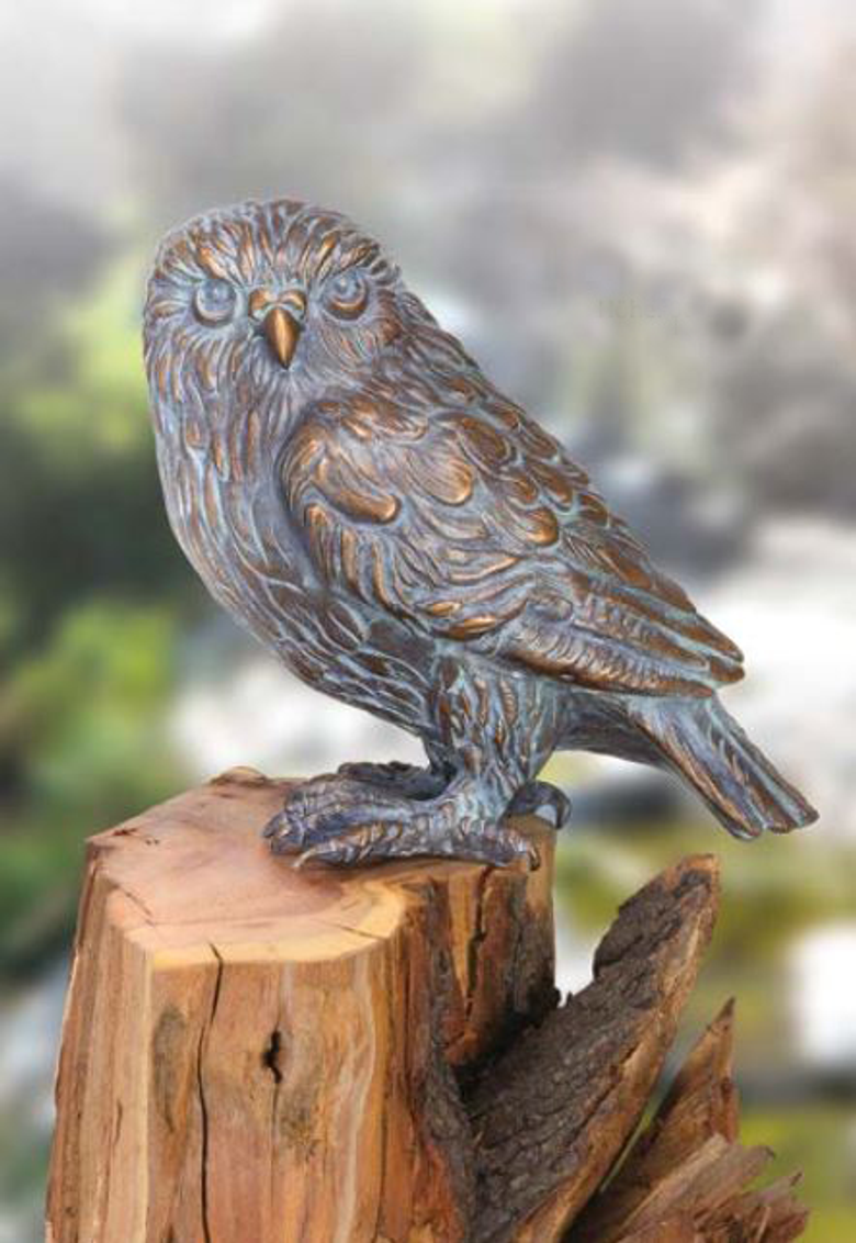 Bronzefigur Eule von Atelier Strassacker