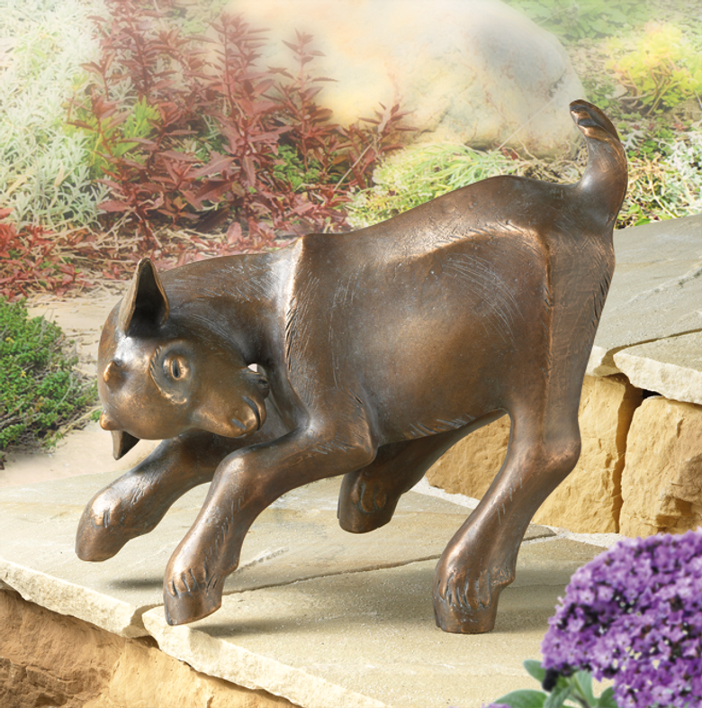 Bronzefigur Springendes Zicklein von Atelier Strassacker