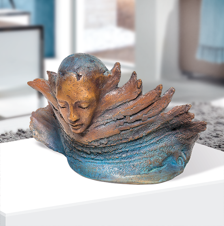 Bronzefigur Tag und Nacht von Maria-Luise Bodirsky