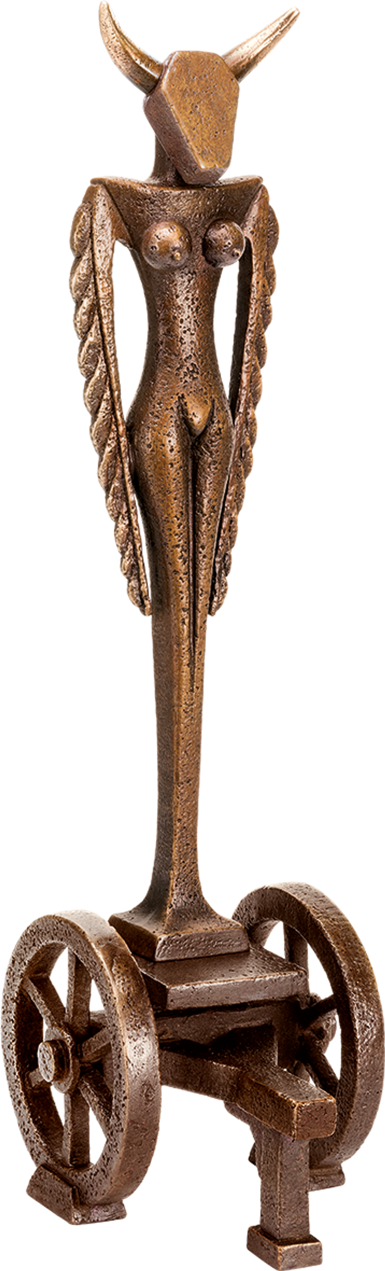 Bronzefigur Stiergöttin von Heinz Rupp