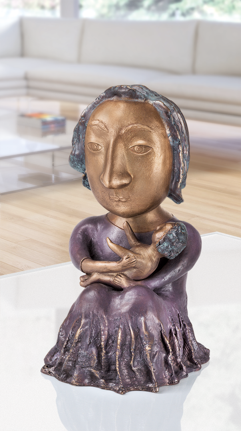 Bronzefigur »The Two« von Natalia Obada