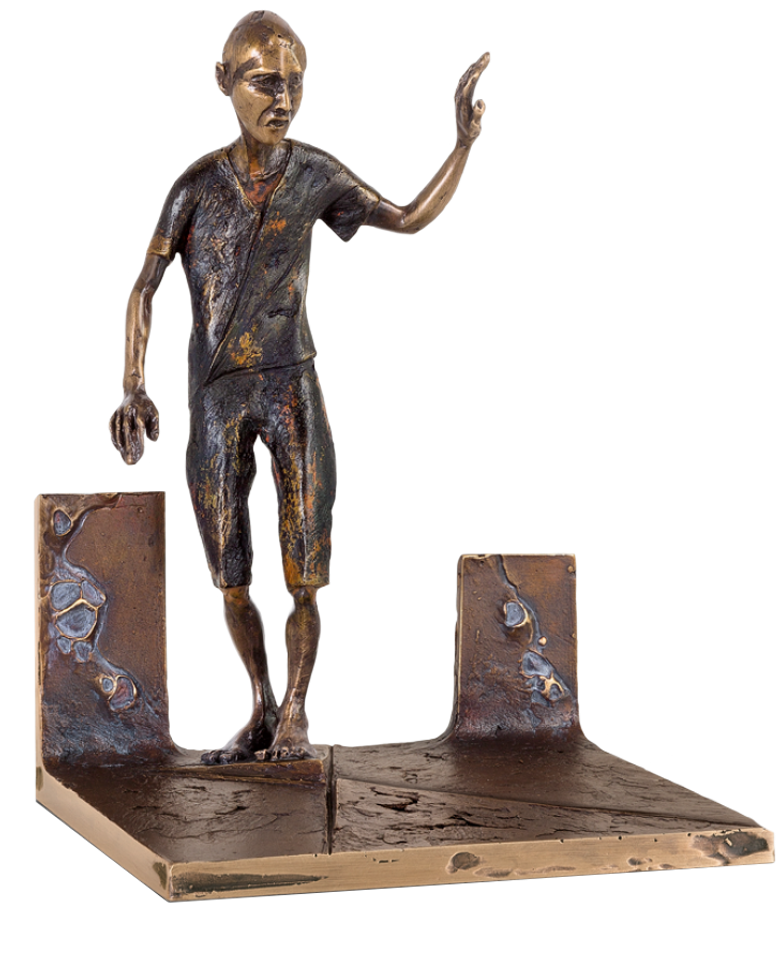 Bronzefigur Am Scheideweg von Woytek