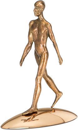 Bronzefigur Reflection of being (him) von Michal Trpák