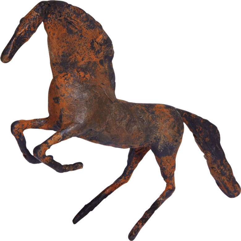 Bronzefigur Steigender Hengst von Hermann Schwahn