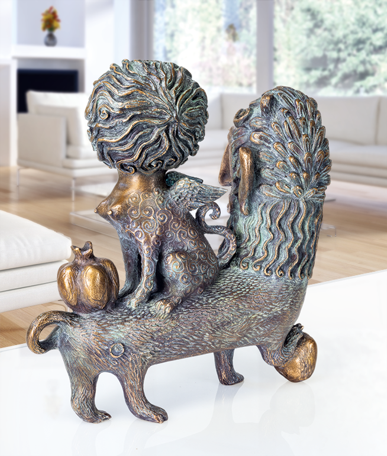 Bronzefigur Enigma eterna von Elya Yalonetski