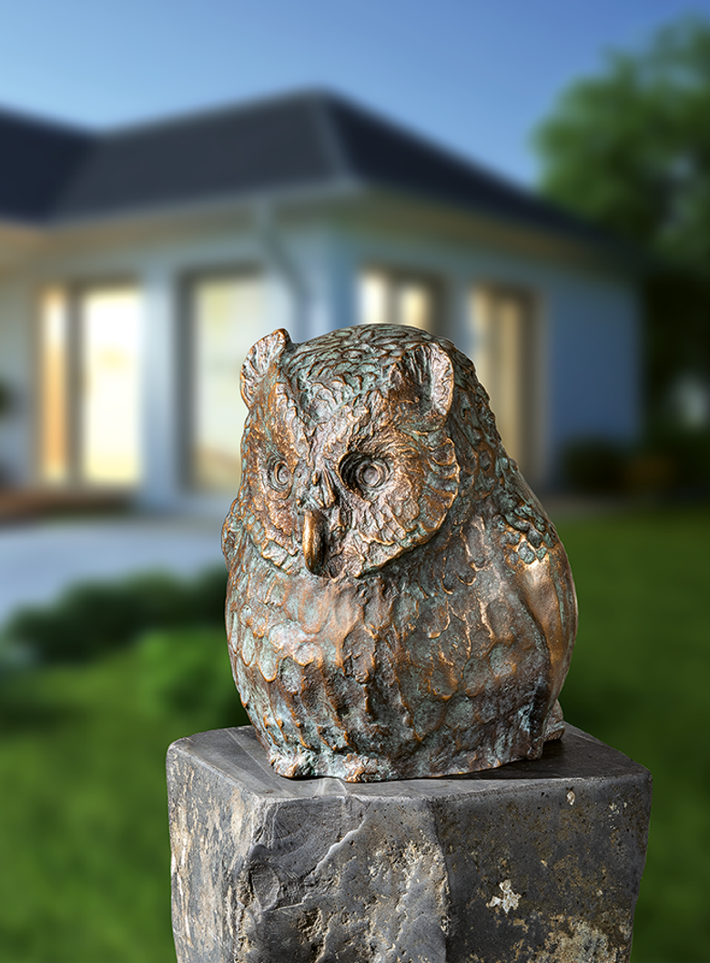 Bronzefigur »Eule« von Martin Schliessler