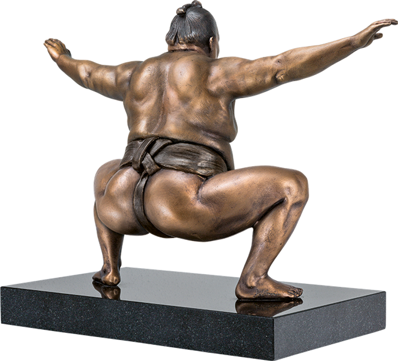 Bronzefigur »Sumo« von Jamie Salmon