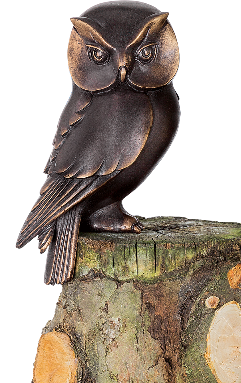 Bronzefigur Käuzchen von Atelier Strassacker