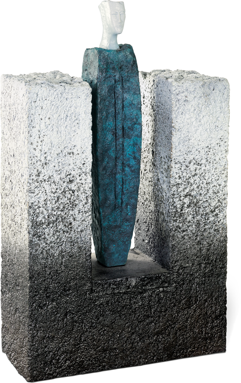 Bronzefigur Case I von Josette Taramarcaz