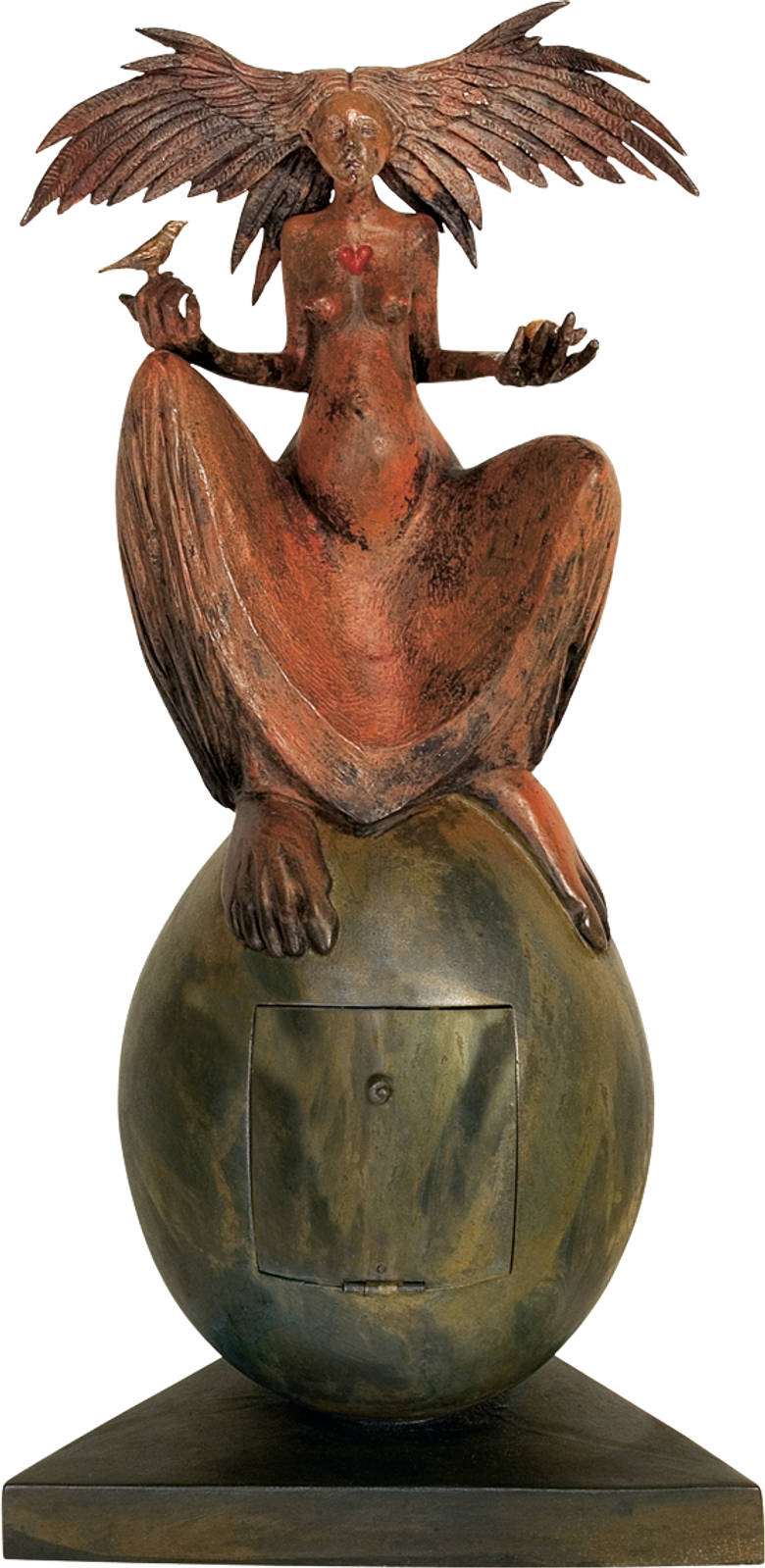 Bronzefigur The great egg von Fidelma Massey