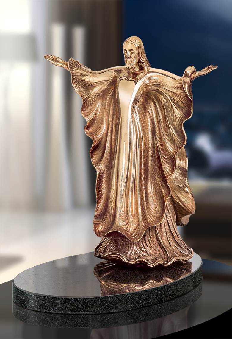 Bronzefigur Christkönig von Ernst Fuchs