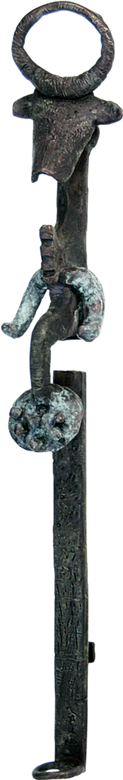 Bronzefigur Totem Mienu, hängend von Bettina  Scholl-Sabbatini