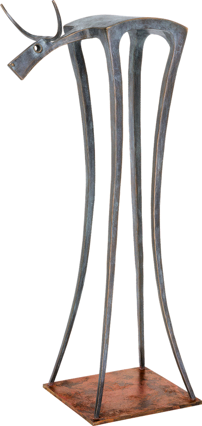 Bronzeskulptur-Bulle-Stier