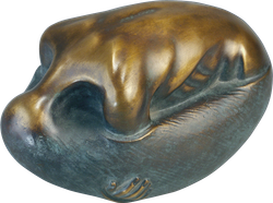 Bronzefigur Neuer Mensch von Jörg Bollin