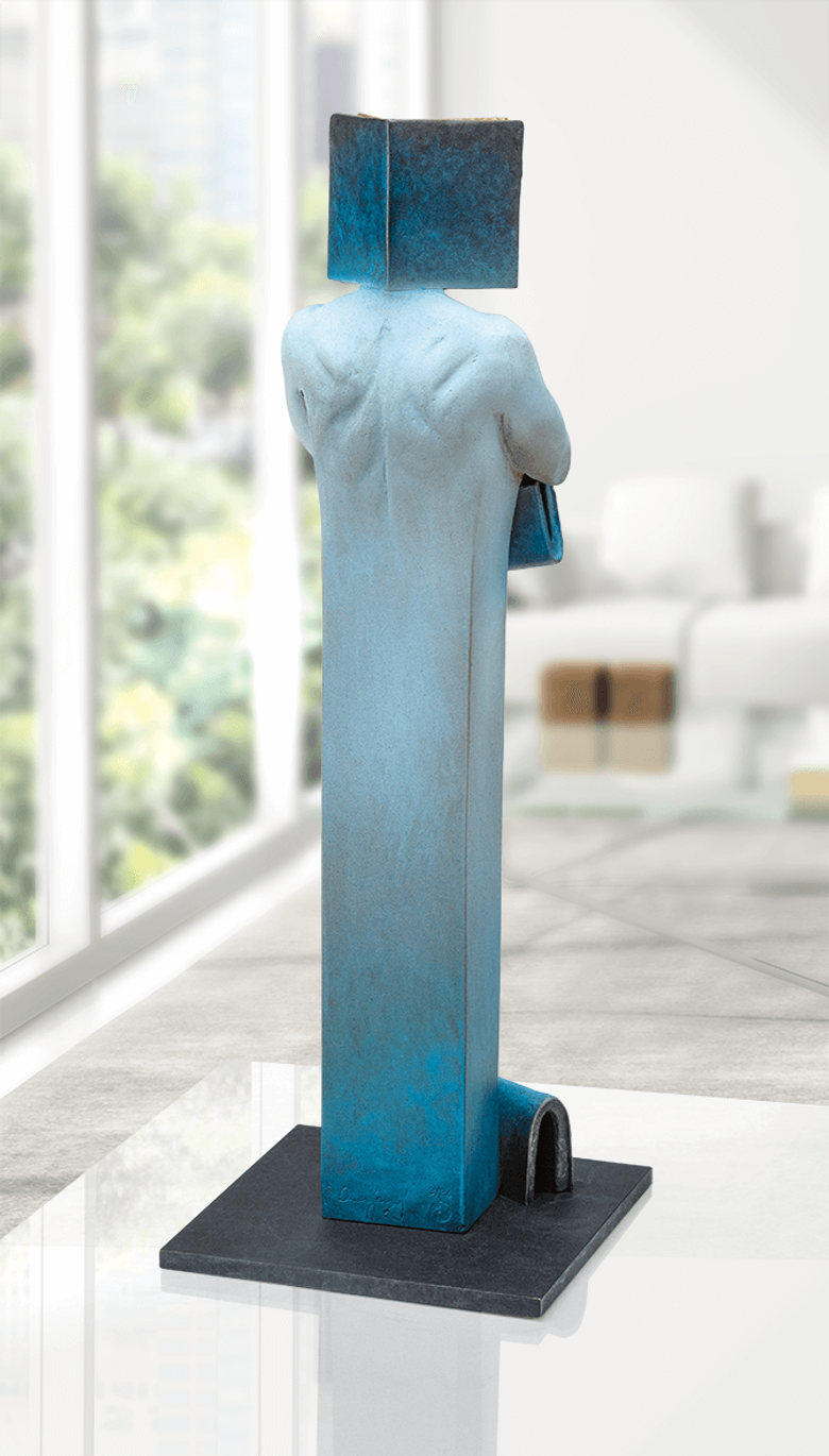 Bronzefigur »Vademecum« von Annie Jungers