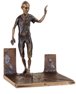 Bronzefigur Am Scheideweg von Woytek