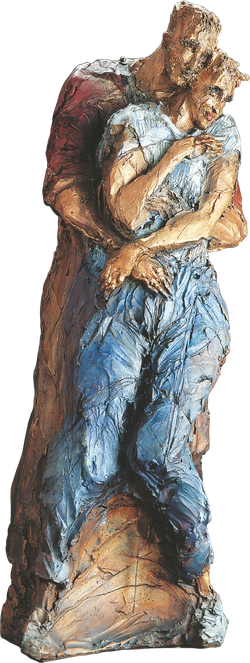 Bronzefigur Zwei Verliebte von Göttingen von France & Hugues Siptrott