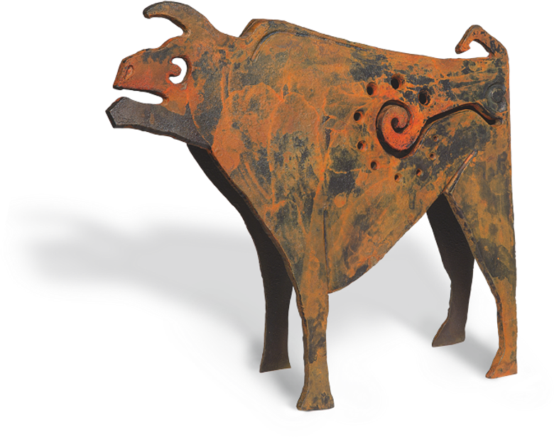 Bronzefigur Ur, braun von Guido Häfner