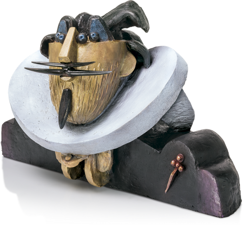 Bronzefigur Immaginario ritratto di El Greco von Rinaldo Bigi