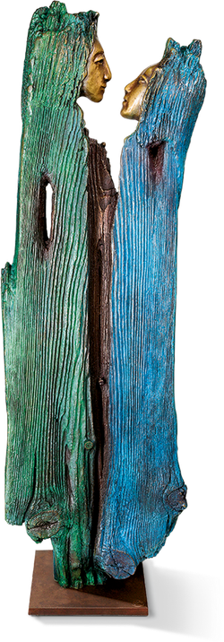 Bronzefigur Du und ich von Maria-Luise Bodirsky