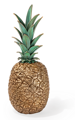 Bronzefigur «Ananas» aus dem Atelier Strassacker